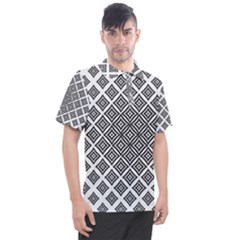 Background Pattern Halftone Men s Polo T-shirt by Pakjumat