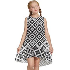 Background Pattern Halftone Kids  Frill Swing Dress