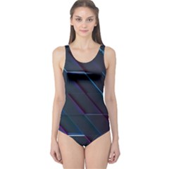 Glass Scifi Violet Ultraviolet One Piece Swimsuit