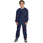 Glass Scifi Violet Ultraviolet Kids  Sweatshirt set