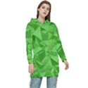 Mosaic Tile Geometrical Abstract Women s Long Oversized Pullover Hoodie View1