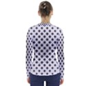 Stylized Flower Floral Pattern V-Neck Long Sleeve Top View2