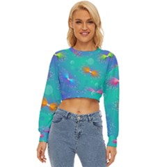 Non Seamless Pattern Blues Bright Lightweight Long Sleeve Sweatshirt