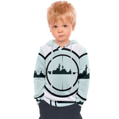 Ship Target Destroyer Warship Kids  Overhead Hoodie by Pakjumat