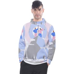 Achievement Success Mountain Clouds Men s Pullover Hoodie by Modalart