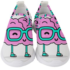 Brain Motivation Mental Activity Kids  Slip On Sneakers by Modalart