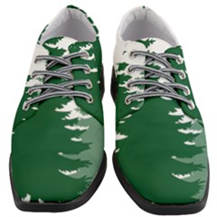 Pine Trees Spruce Tree Women Heeled Oxford Shoes