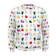 Snail Butterfly Pattern Seamless Men s Sweatshirt by Bedest