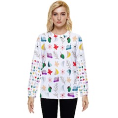 Snail Butterfly Pattern Seamless Hidden Pocket Sweatshirt by Bedest