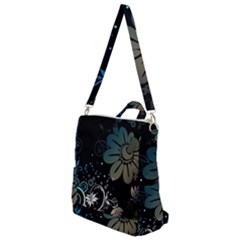 Flower Abstract Desenho Crossbody Backpack