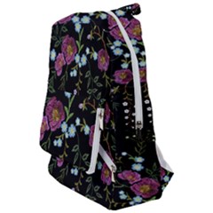 Embroidery Trend Floral Pattern Small Branches Herb Rose Travelers  Backpack by Ndabl3x