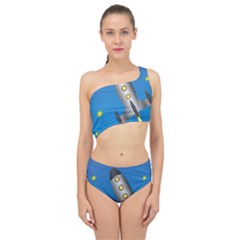 Rocket Spaceship Space Travel Nasa Spliced Up Two Piece Swimsuit by Ravend