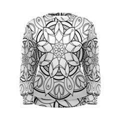 Mandala Drawing Dyes Page Women s Sweatshirt