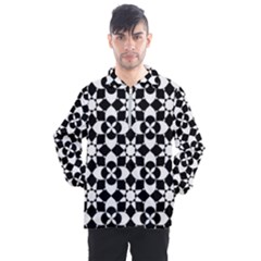 Mosaic Floral Repeat Pattern Men s Half Zip Pullover by Ravend