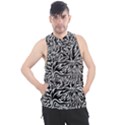 Flames Fire Pattern Digital Art Men s Sleeveless Hoodie View1