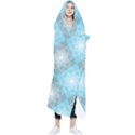 White Light Blue Gray Tile Wearable Blanket View1