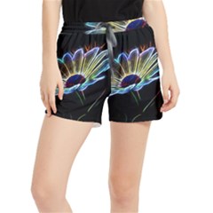 Flower Pattern Design Abstract Background Women s Runner Shorts