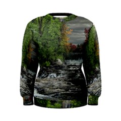 Landscape Summer Fall Colors Mill Women s Sweatshirt by Amaryn4rt