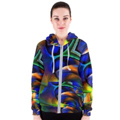 Light Texture Abstract Background Women s Zipper Hoodie by Amaryn4rt