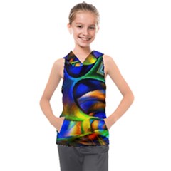 Light Texture Abstract Background Kids  Sleeveless Hoodie by Amaryn4rt