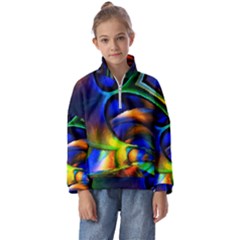 Light Texture Abstract Background Kids  Half Zip Hoodie by Amaryn4rt