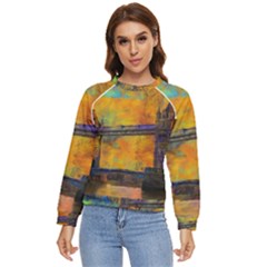 London Tower Abstract Bridge Women s Long Sleeve Raglan T-shirt