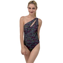 Full Frame Shot Of Abstract Pattern To One Side Swimsuit by Amaryn4rt