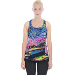 Golden Gate Bridge Starry Night Vincent Van Gogh Piece Up Tank Top by Modalart