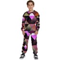 Abstract Geometric Triangles Shapes Kids  Sweatshirt set View1