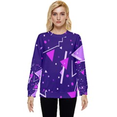 Memphis Pattern Geometric Abstract Hidden Pocket Sweatshirt by Pakjumat