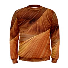 Sandstone The Wave Rock Nature Red Sand Men s Sweatshirt by Amaryn4rt