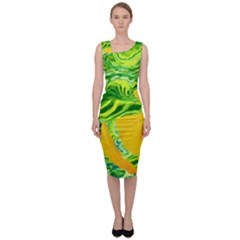 Zitro Abstract Sour Texture Food Sleeveless Pencil Dress by Amaryn4rt