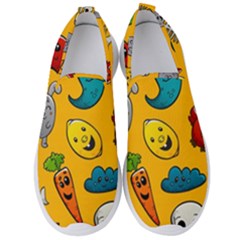 Graffiti Characters Seamless Ornament Men s Slip On Sneakers by Bedest