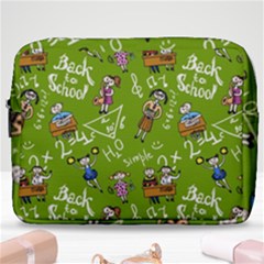 Seamless Pattern With Kids Make Up Pouch (large)