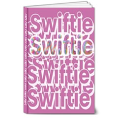 Taylor Swift 1989 Swiftie Pink  8  X 10  Hardcover Notebook by NiniLand