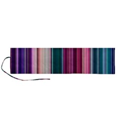 Vertical Line Color Lines Texture Roll Up Canvas Pencil Holder (l) by Pakjumat