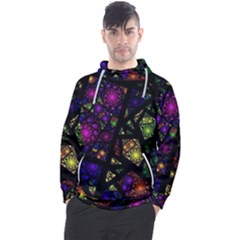 Stained Glass Crystal Art Men s Pullover Hoodie