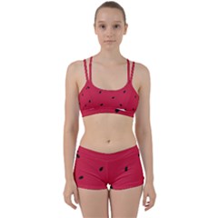 Minimalist Summer Watermelon Wallpaper Perfect Fit Gym Set