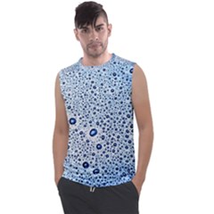 Drop Water Background Macro Splash Rain Drink Men s Regular Tank Top by Pakjumat