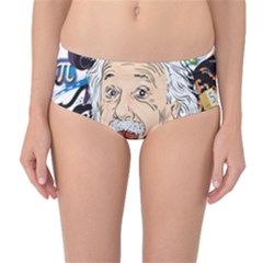 Albert Einstein Physicist Mid-waist Bikini Bottoms by Maspions