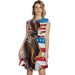 American Eagle Clip Art Cap Sleeve High Waist Dress by Maspions