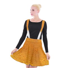 Beer Bubbles Pattern Suspender Skater Skirt