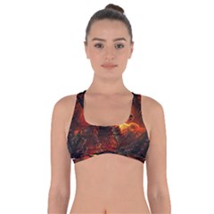 Dragon Fire Fantasy Art Got No Strings Sports Bra