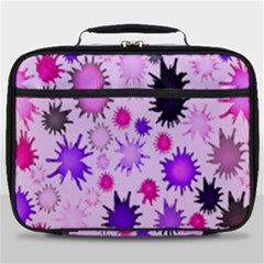 Inks Drops Black Paint Design Full Print Lunch Bag by Hannah976