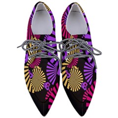 Seamless Halloween Day Of The Dead Pointed Oxford Shoes by Hannah976