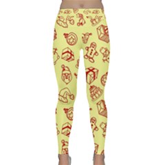 Bw Christmas Icons   Classic Yoga Leggings