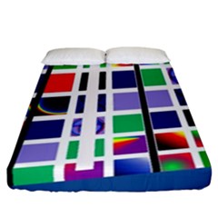 Color Graffiti Pattern Geometric Fitted Sheet (california King Size) by Hannah976