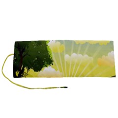 Wallpaper Background Landscape Roll Up Canvas Pencil Holder (s)