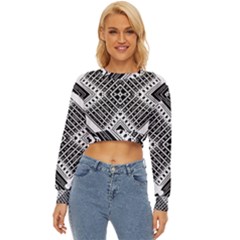 Pattern Tile Repeating Geometric Lightweight Long Sleeve Sweatshirt by Hannah976