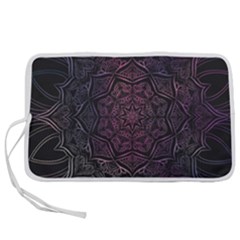 Mandala Neon Symmetric Symmetry Pen Storage Case (l) by Hannah976